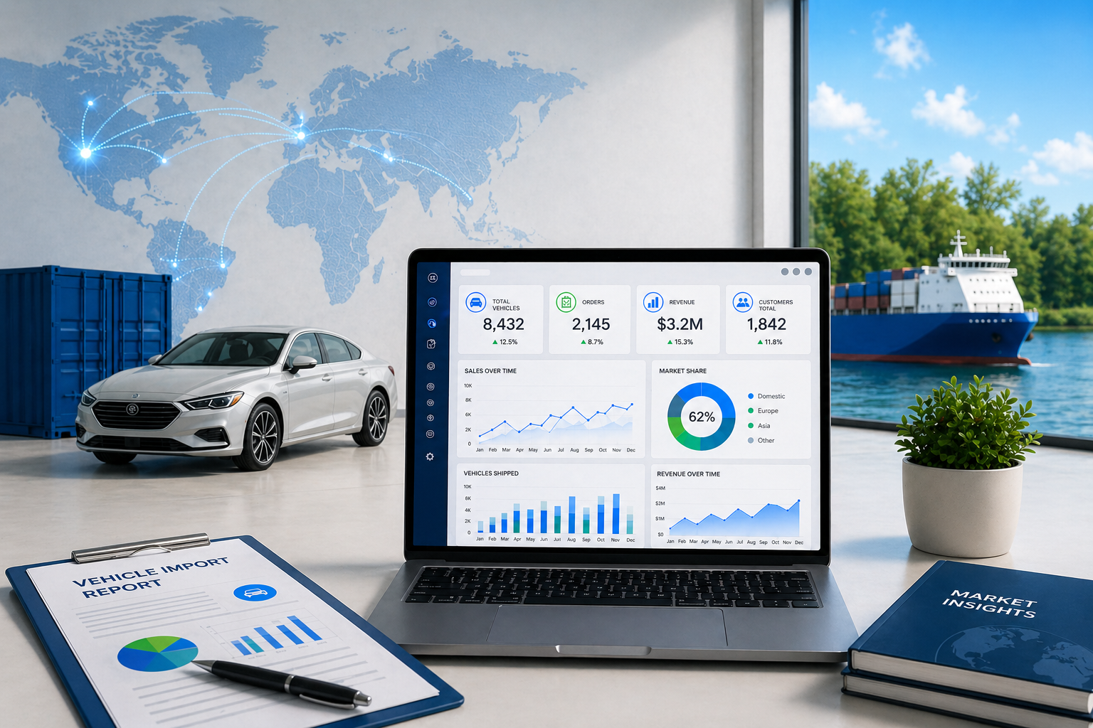 Google Ads case study preview for scaling import car leads in Canada